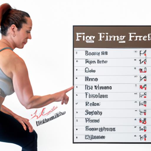 Redge Fit Exercises Chart